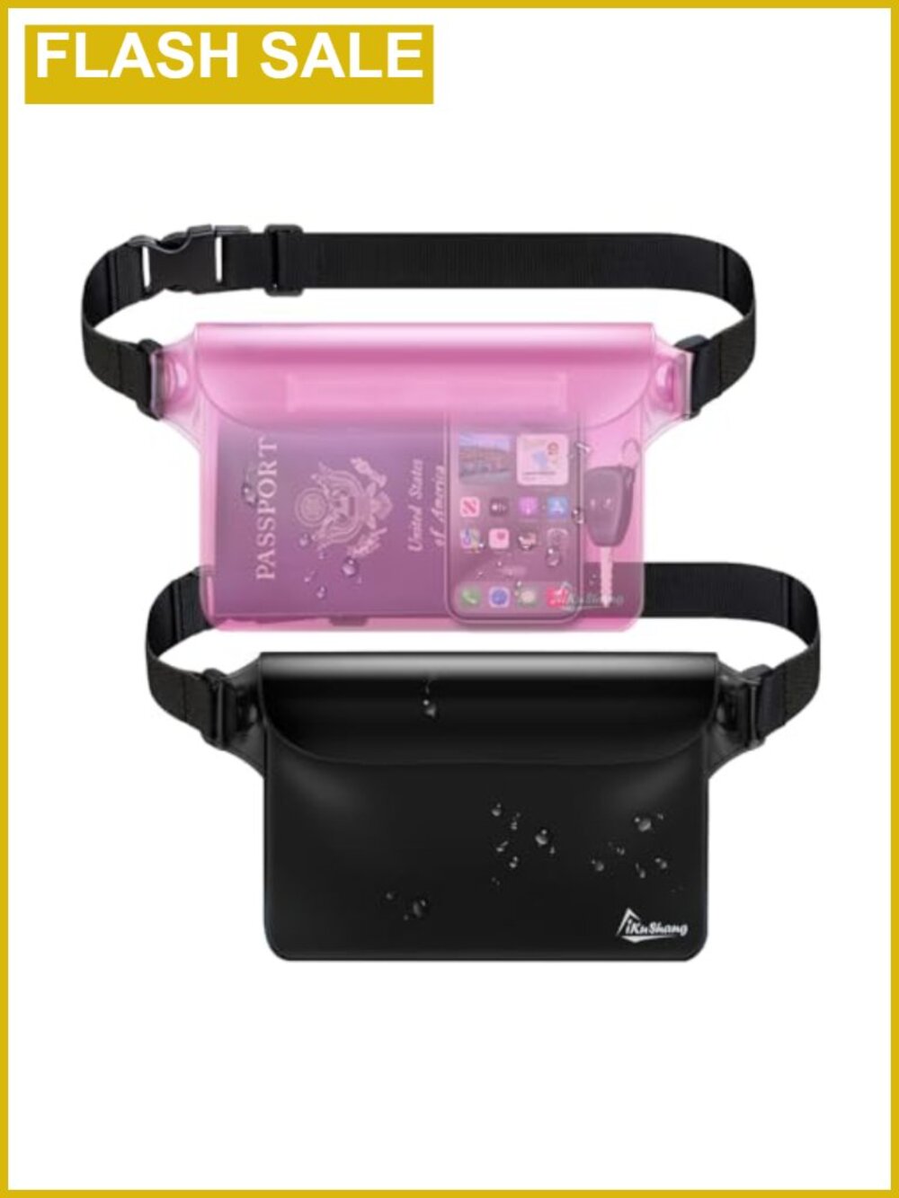Waterproof Fanny Pack Dry Bag Phone Pouch for Beach Swimming Kayaking
